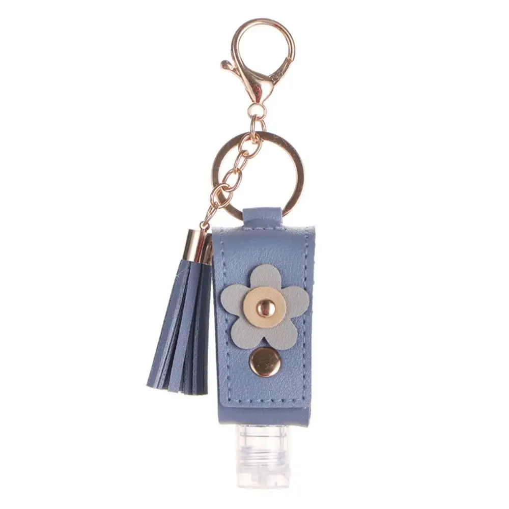 Portable 30ml Reusable Hand Sanitizer Bottle with Keychain Holder