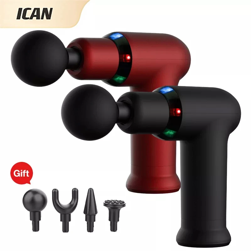 ICAN Cool Massage Gun uses a light impact pistol massager to deeply