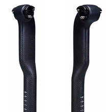 

Matte 3K Carbon Bicycle Seatpost MTB Road Mountain Bike Seat Post Tube Setback 5° / 25° Saddle Rail Round bow