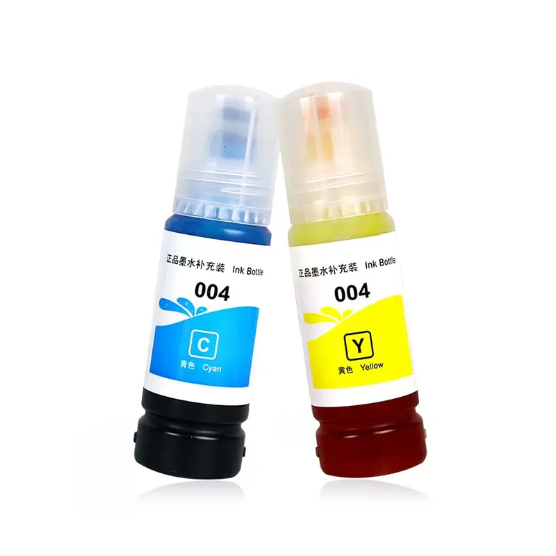 1 세트 4*70ml 004 프리미엄 리필 잉크 Epson 004 Ecotank L3169 L3218 L3219 L3251 L3253 L3255 L3256 L3258 프린터
