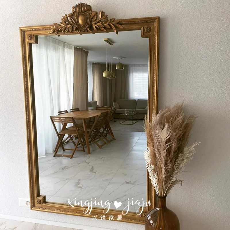 

Vanity Standing Decorative Mirrors Quality Luxury Large Gold Makeup Korean Decorative Mirrors Indoor Specchio Salon Decoration