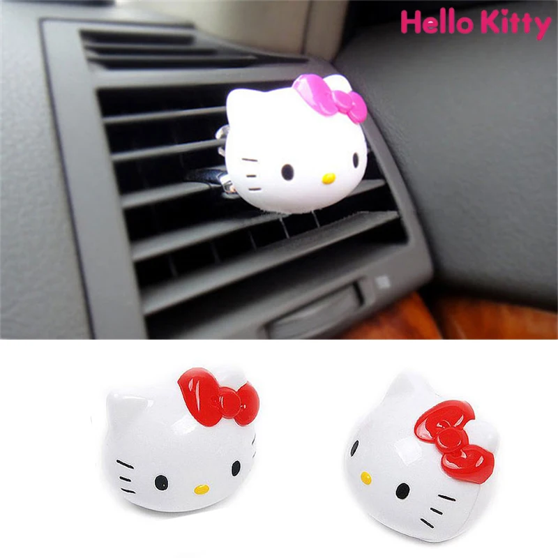 Hello Kitty Car Air Freshener Creative Cute Car  Air Vent Outlet Aromatherapy Clip Kawaii Air Conditioning Outlet Decoration