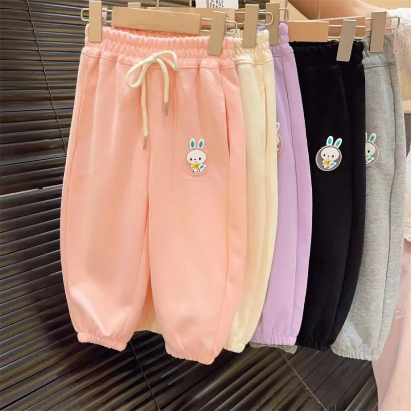 

Girls' Cartoon Casual Sweatpants 23 Autumn New Children's Cartoon Pants Baby Girl Trousers Casual Pants