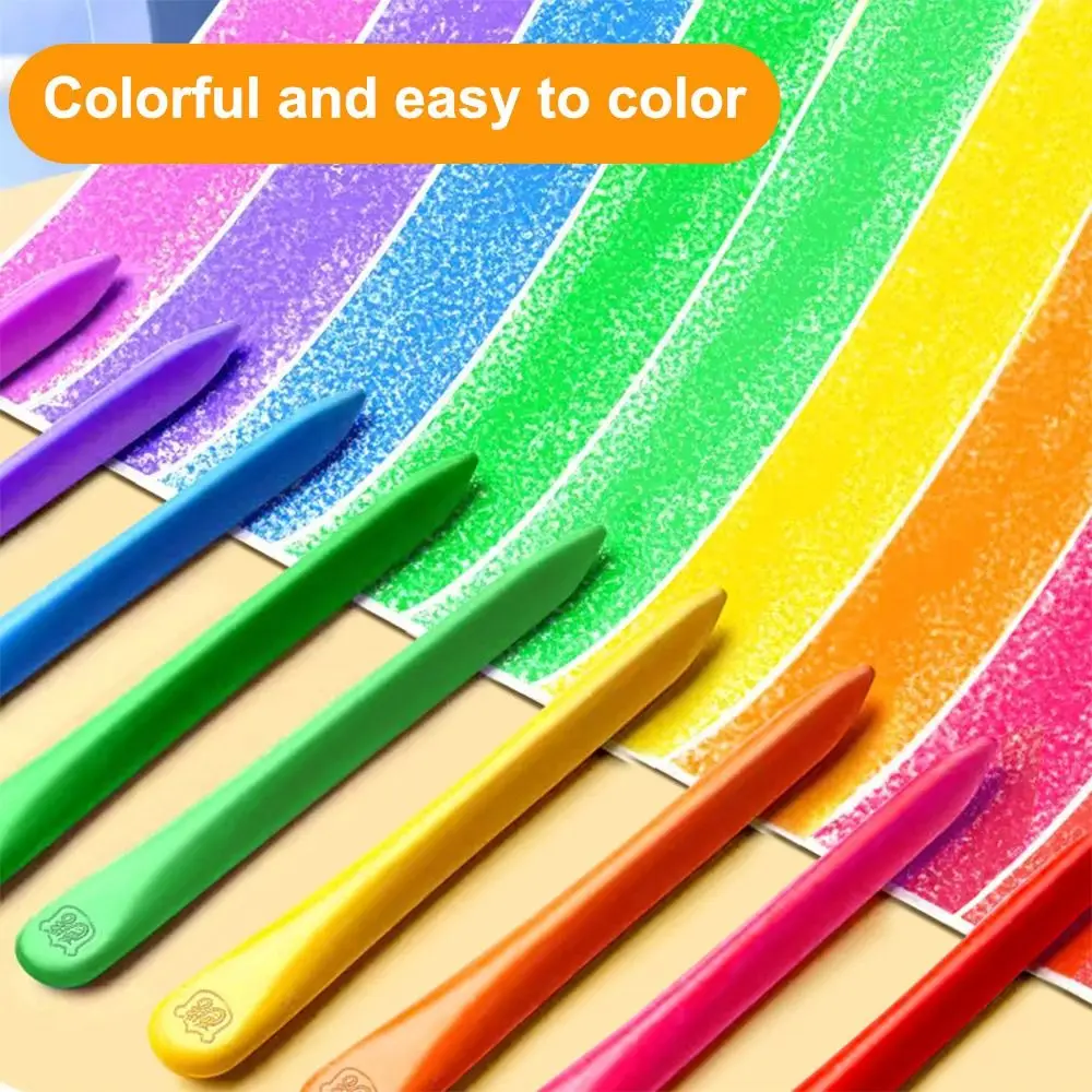 12/24/36/48Colors Plastic Plastic Crayon 12/24/36/48Colors Not Dirty Hands Colored Crayon Washable Erasable Wax Pencil Students 2
