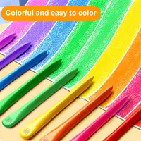 12/24/36/48Colors Plastic Plastic Crayon 12/24/36/48Colors Not Dirty Hands Colored Crayon Washable Erasable Wax Pencil Students 2