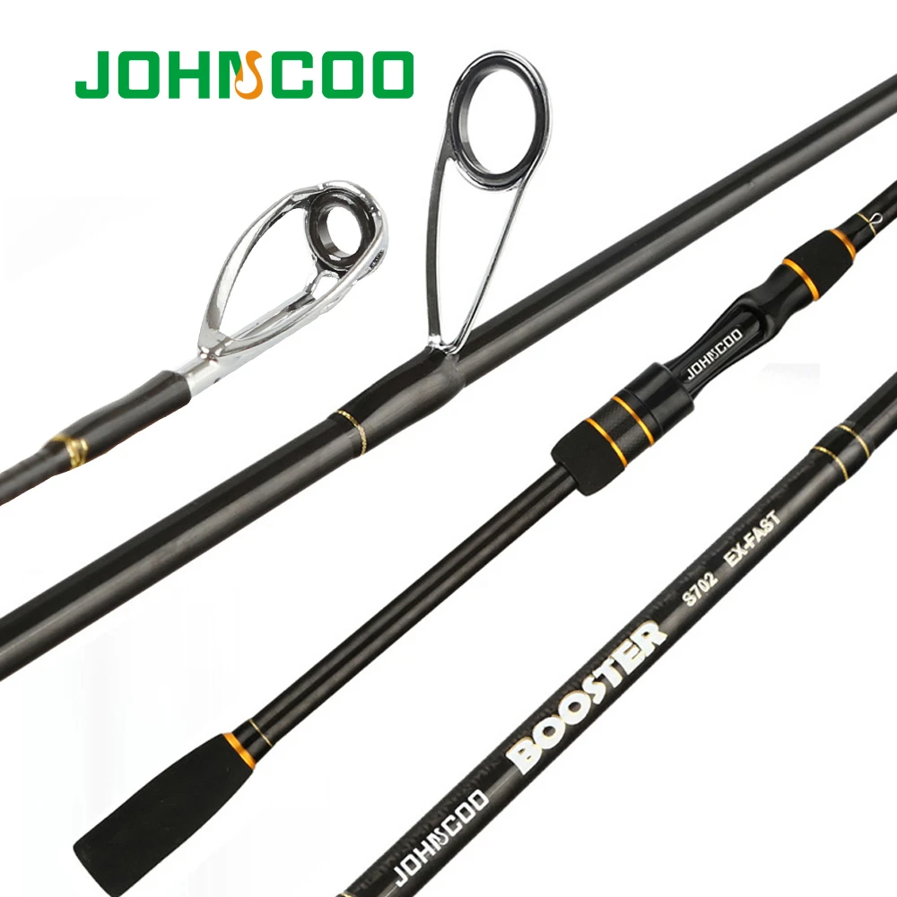 Johncoo Booster Spinning Fishing Rod With 2 Tips M/ml 5-28g Ex-fast ...