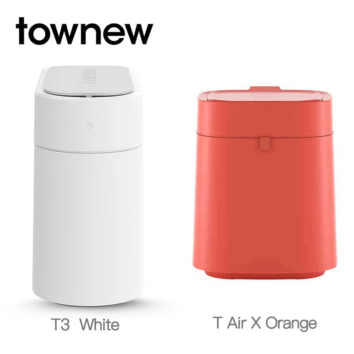 Townew T3 and T Air X Smart Trash Cans,Automatic Self-Sealing and