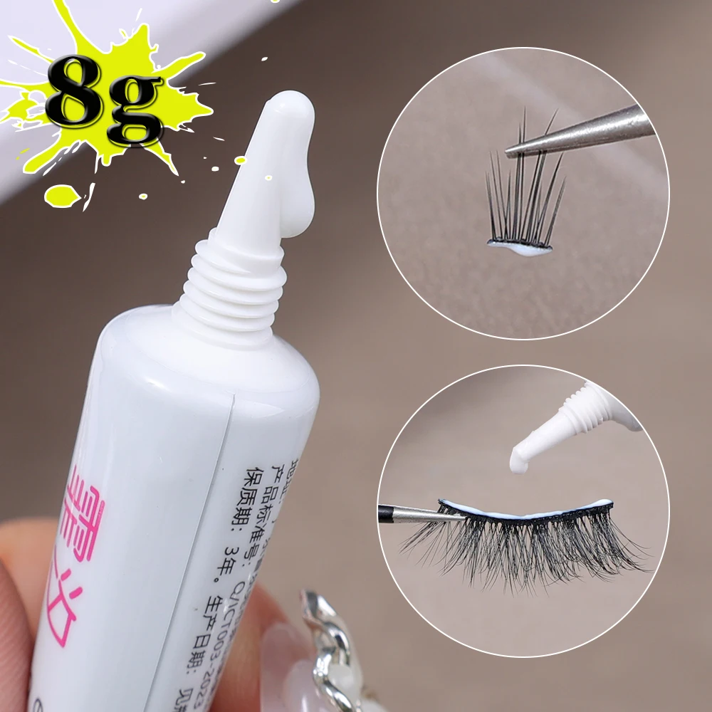 

8g Quick Drying False Eyelash Special Glue Low Sensitivity Lasting Waterproof Firm Eye Lashes Glue Eyelash Extension Supplies