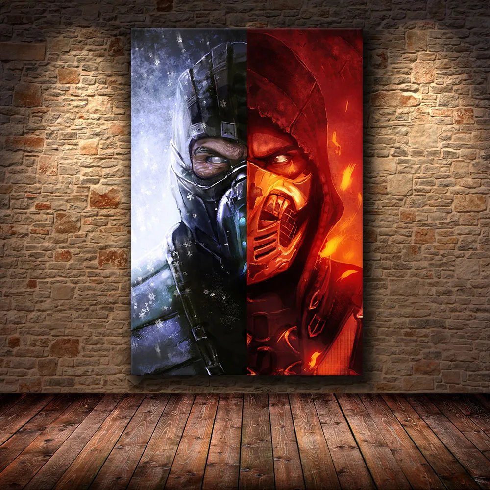 

The Game Mortal Kombat Modern Cuadros HD Posters Wall Art Pictures Canvas Paintings Decorations for Living Room Home Decor