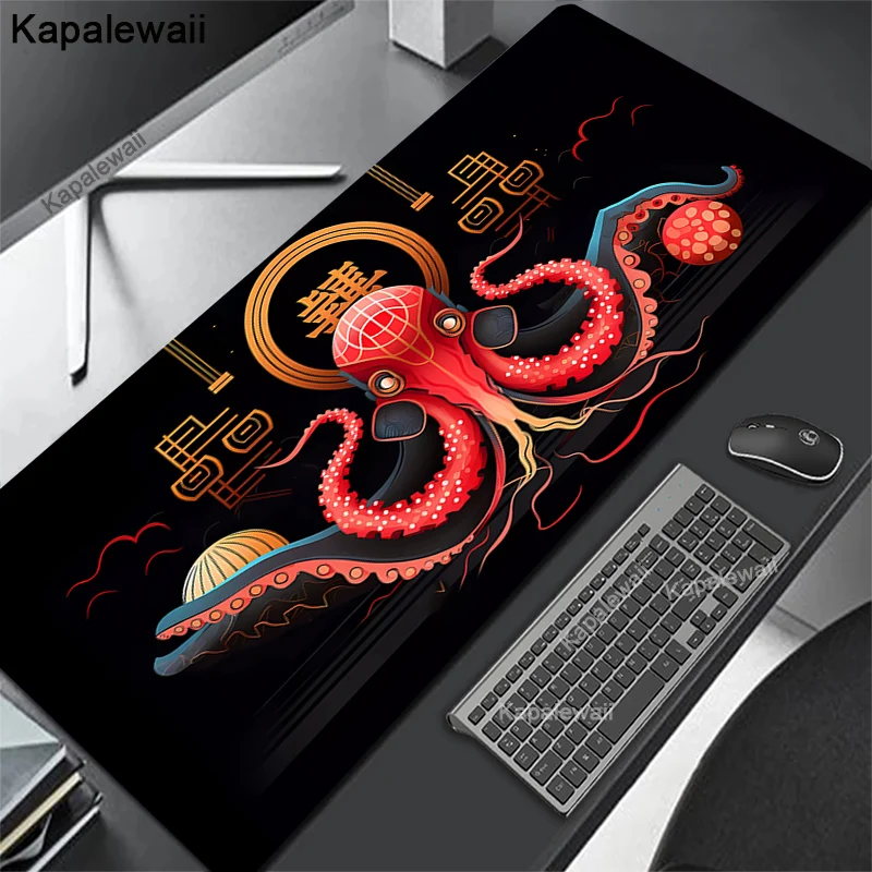 thumbnail image 1 of Alfombrilla de ratón de Anime Oni XXL, accesorios para juegos, alfombrilla de escritorio para teclado de Gamer, alfombrilla antideslizante para ordenador portátil y portátil, 80x30cm, 90x40cm, 1 of 5
