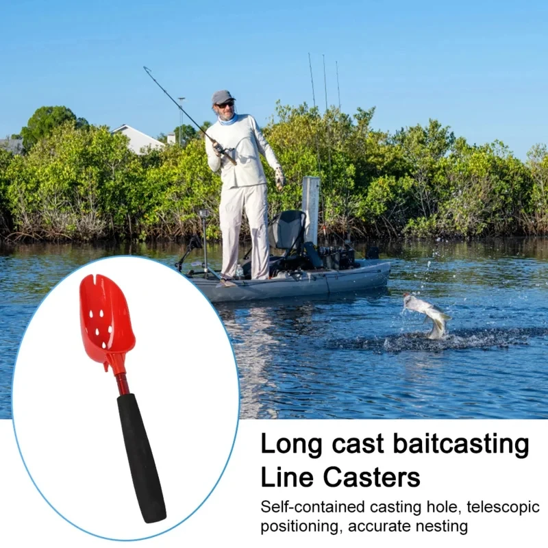 N/A + Bait Throwing Spoons + Retractable + Fish Casting Scoop