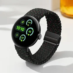 Sport Nylon Magnetic Braided Bracelet Band - 41mm Adjustable Strap - Pixel Watch1234 41mm (City Lights)