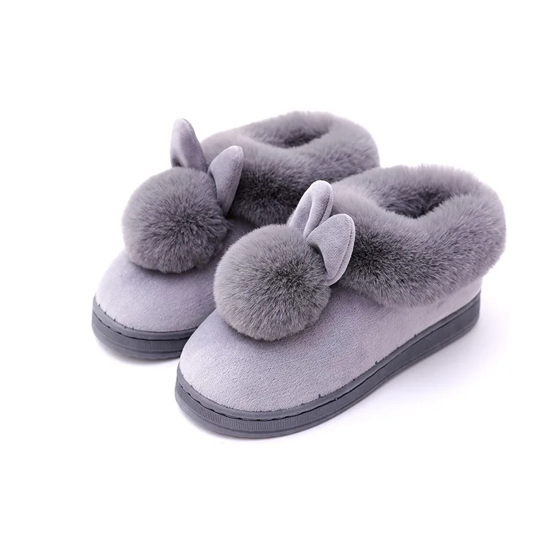 Unisex Home Women Cotton shoes 2023 New Winter Plus Size 36-45 Casual Plush Shoes Warm Velvet Sneakers Men Women Snow Boots