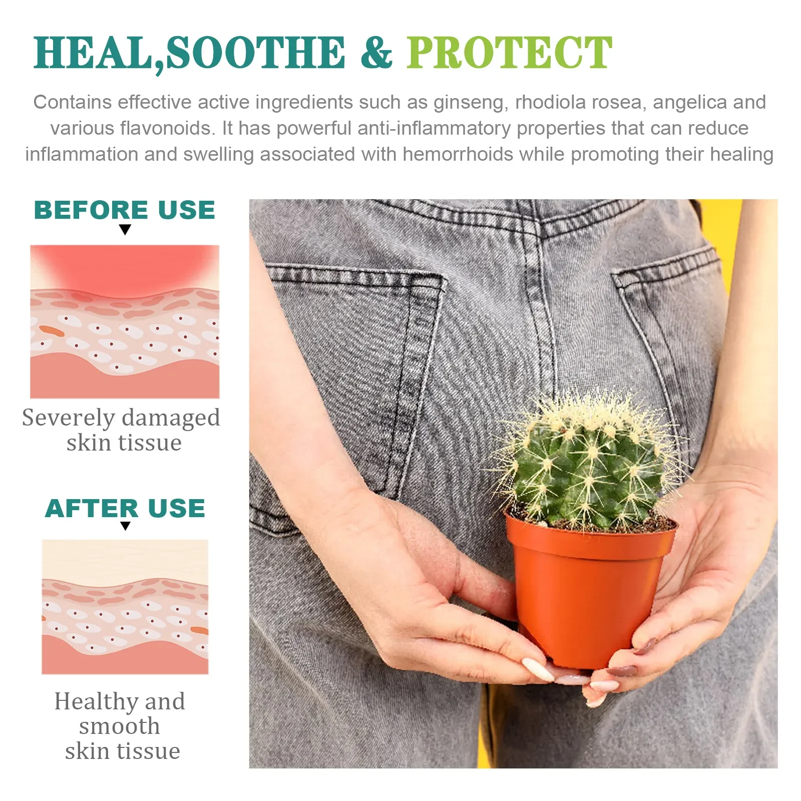Hemorrhoids Capsules Relieve Swell Bleed Therapy Internal Piles Eliminate Anal Fissure Eliminate Meat Ball Pain Relief Capsules hemorrhoids treatment cream