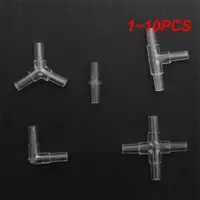 1~10PCS 4mm Aquarium Fish Tank Air Pump Connector Tee/Cross/Elbow/Y Shaped Connector Control Valve  Air Pipe Tube Accessories 1