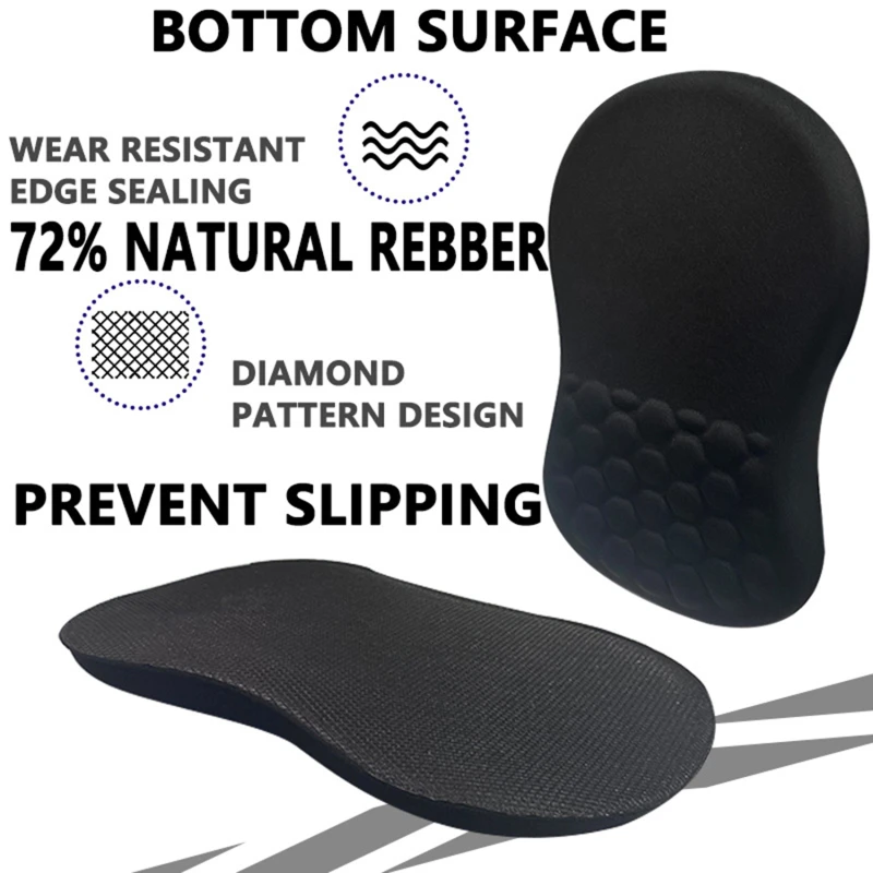Mouse Pad Gaming Wrist Guard Mouse Pad Simple Solid Antislip Computer Desk Accessories School Office Accessories Special Tools