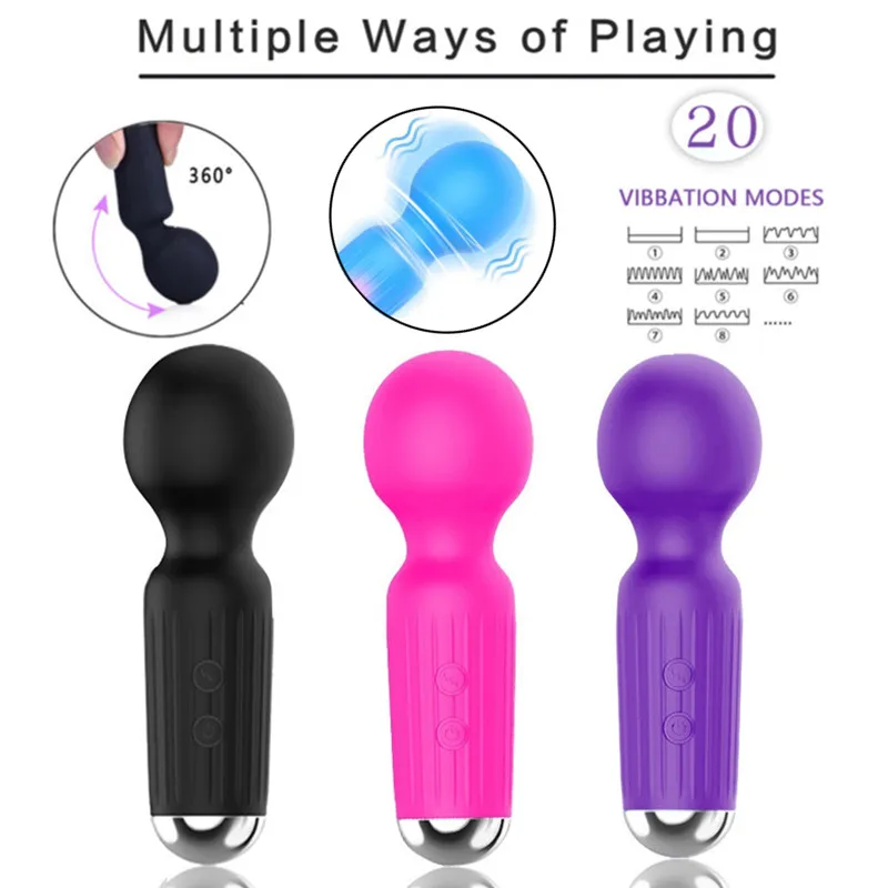 Mini Bullet Vibrator For Women 20 Speed Rechargeable Sex Toy_voghion.com