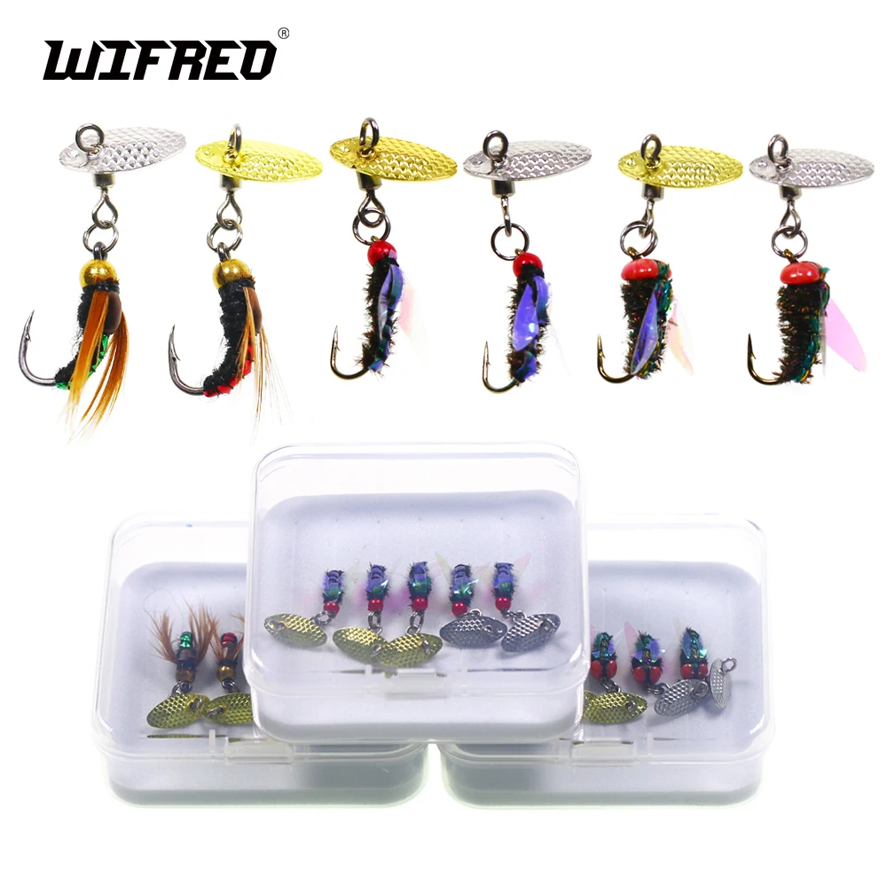 

5pcs Fly Hooks Flies Insect Lures Bait Fly Fishing Decoy Bait Sequins Fishhook Trout Nymph Fly Fishing Lure Natural Insect Bait