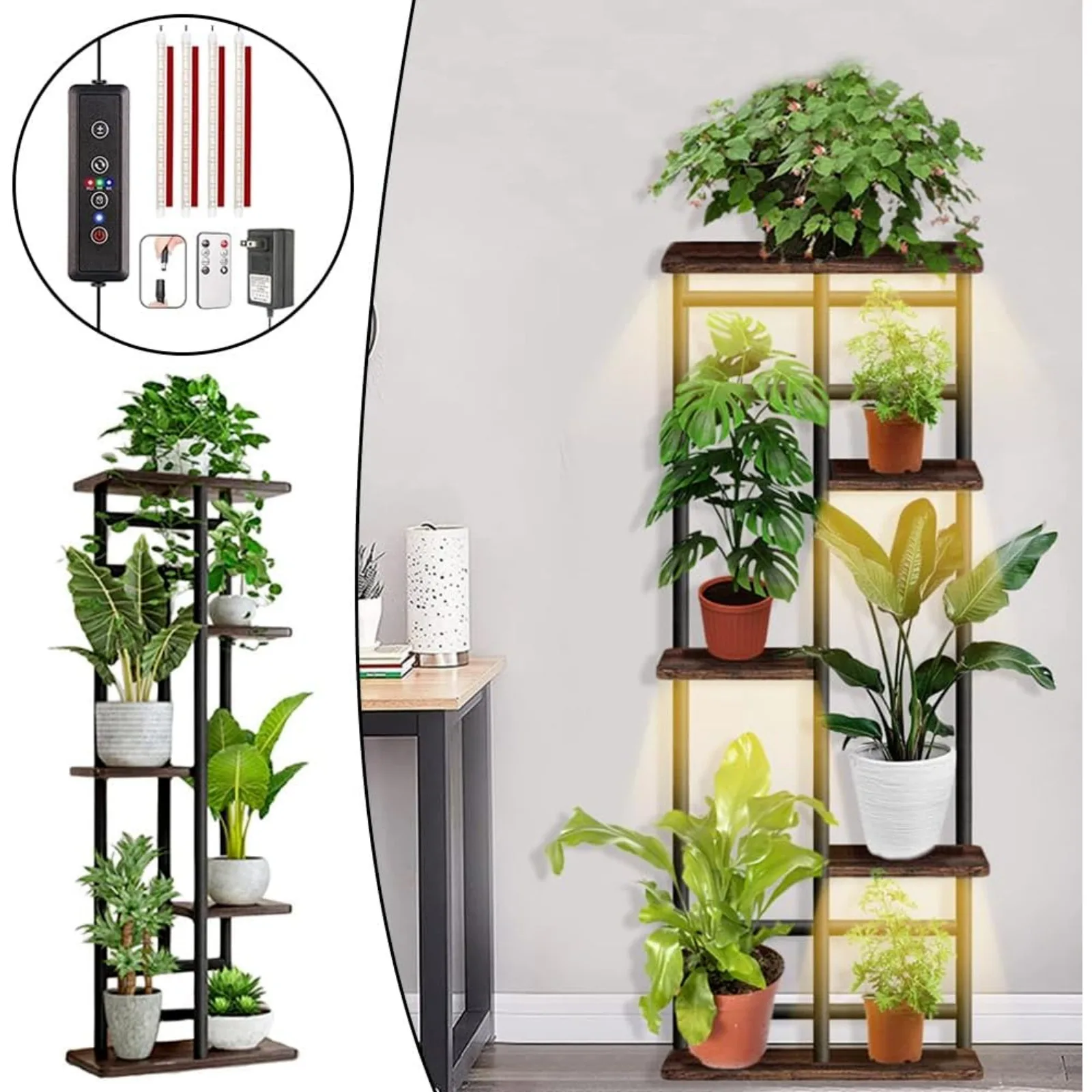 Plant Stand with Grow Lights 2