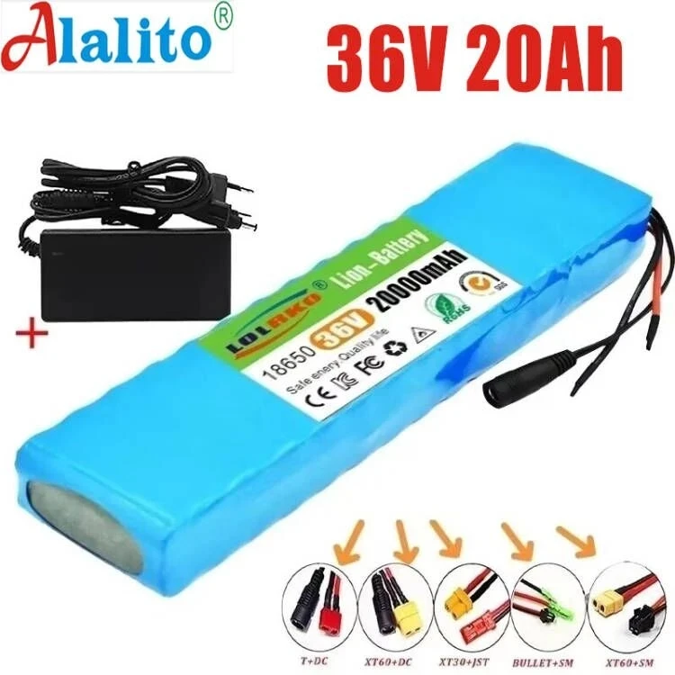 

10S3P 36V 20Ah18650 Li-ion Battery Pack 20A BMS for Electric Bicycle M365 Electric Scooter Electric Tool Replacement Battery