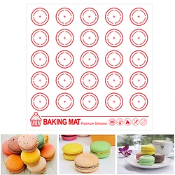 Square Silicone Baking Sheet Tray Liner Mat Non-Stick Macaron Macaron Mat Pasta Fondant Dough Mat Bakeware Cake Pastry Tools