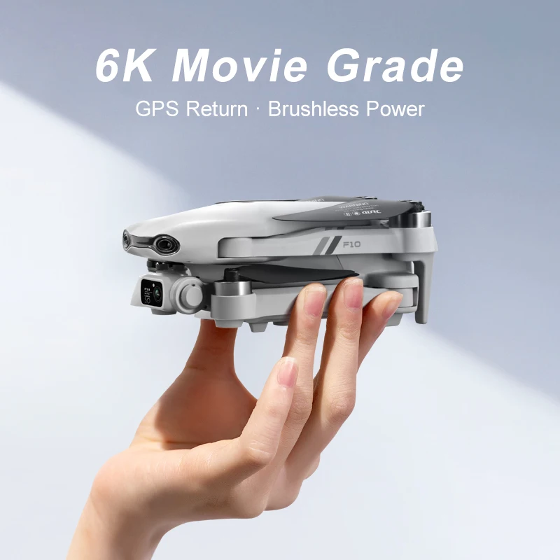 4DRC F10 Drone 6k HD Camera GPS 5G WIFI Brushless Motor RC Quadcopter Aerial Photography Optical Flow Airplane Toy Gift drone quadcopter,rc helicopter