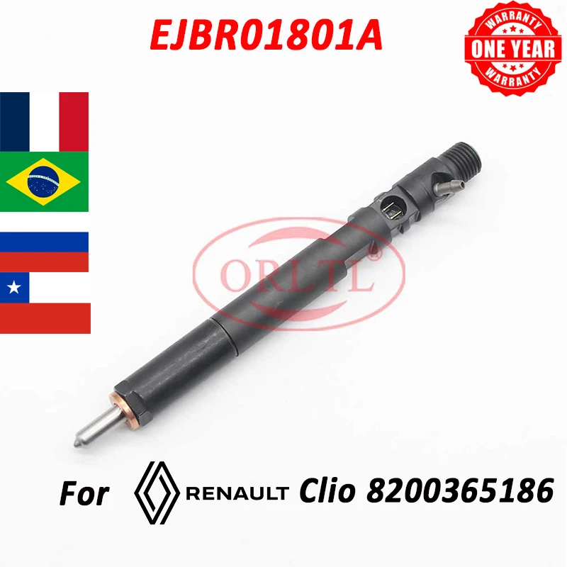 

Форсунка Форсунки ORLTL EJBR01801A для общей топливной системы EJB R01801A для Renault Clio Megane 8200365186