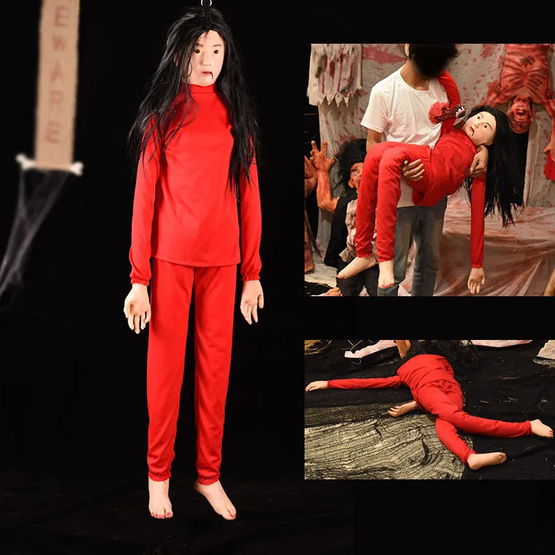 

Halloween Sadako Hanging Ghost Ornament Halloween Party Haunted House Scary Hanging Ghost Corpse Props Decoration