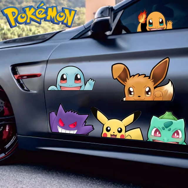 Car Stickers Cartoon Pokemon, Pikachu Sticker Car