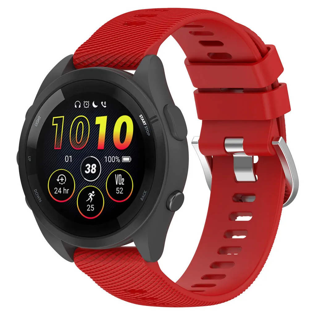 Breathable Silicone Sports Watch Strap - 20mm