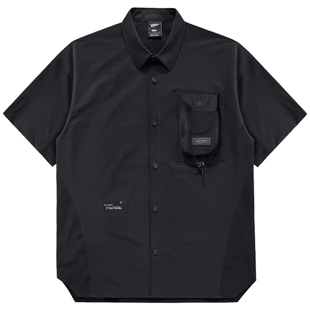 Techwear Shirt Military Tactical Mesh Vest Shirts Men's Oversized