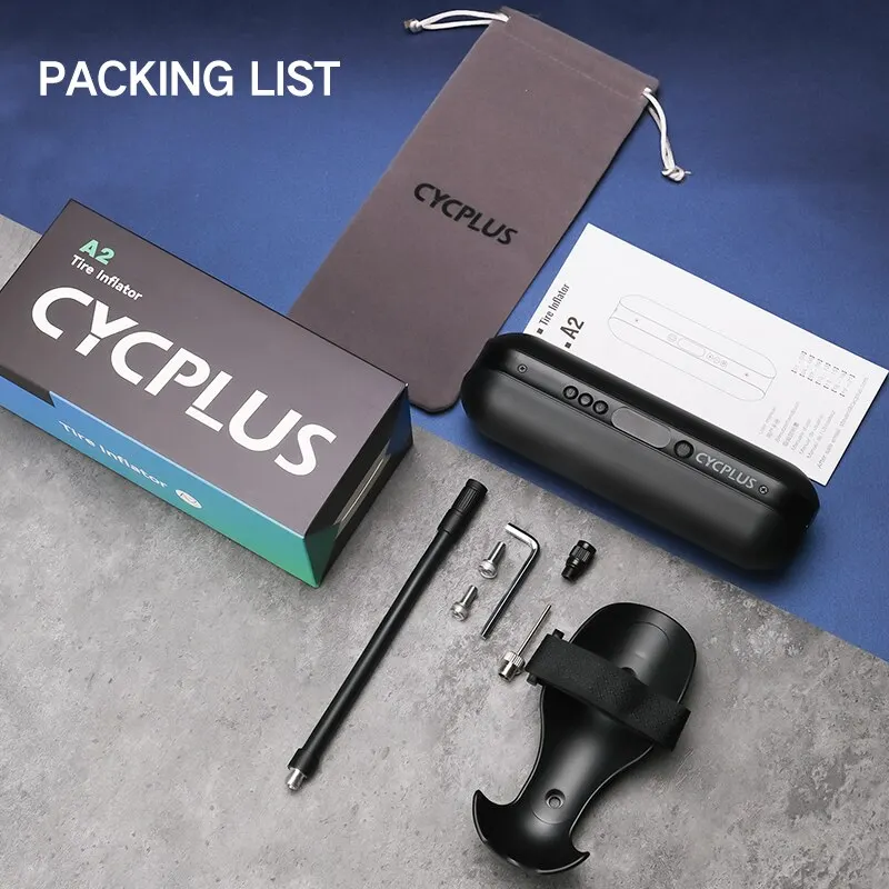 CYCPLUS A2 Air Compressor Wireless Bicycle Pump for Car Tire High Pressure 150psi Portable Smart Air Inflator for MTB Bike Ball Air Pump