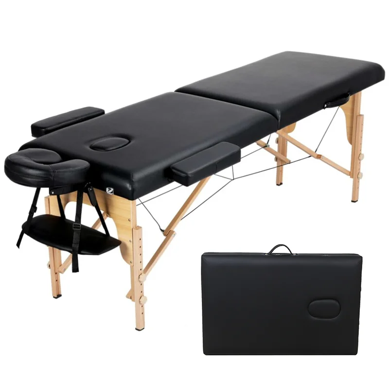 

The latest affordable folding adjustable portable facial beauty wooden massage bed