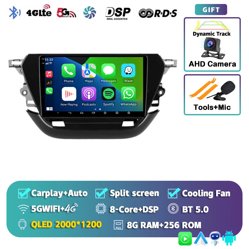 Opel Corsa F 2019-2023 carplay en Android navigatie