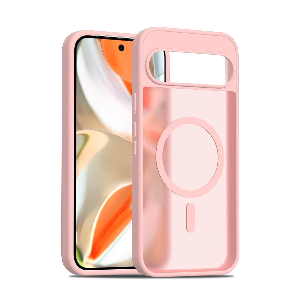 Magnetic Matte Translucent PC Shockproof Case with Magsafe Wireless Charging Compatibility