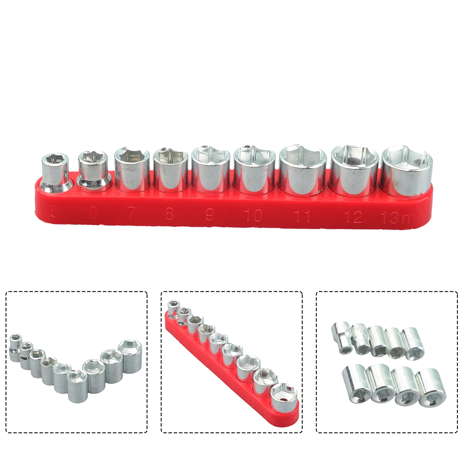 

9 Pieces/set Hexagon Key Socket Combination Tire Hub Removal 1/4 Inch Handle Hexagon Screwdriver Hexagon Socket Removal Tool