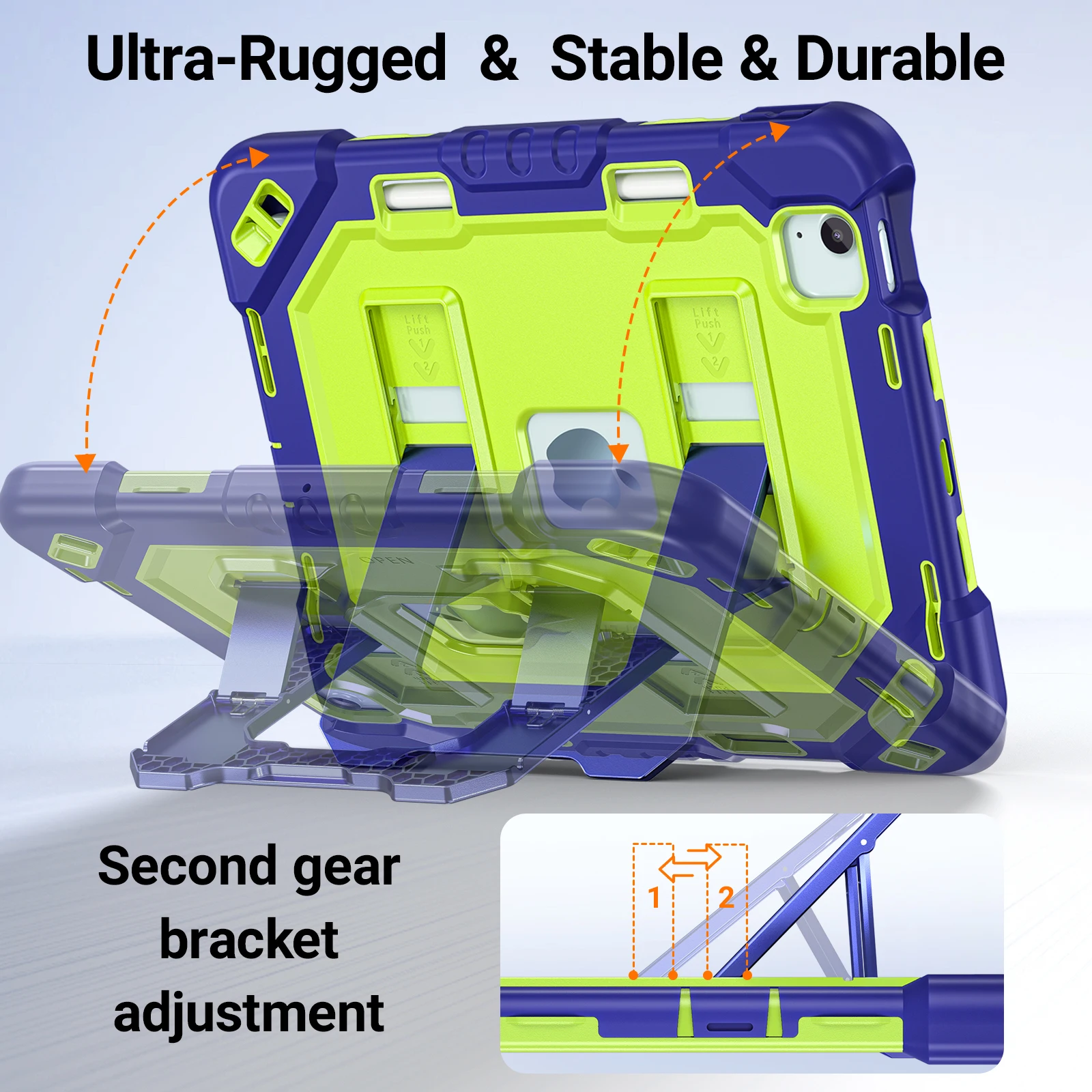 Heavy Duty Shock Resistant Tablet Case with 10.9 Cover