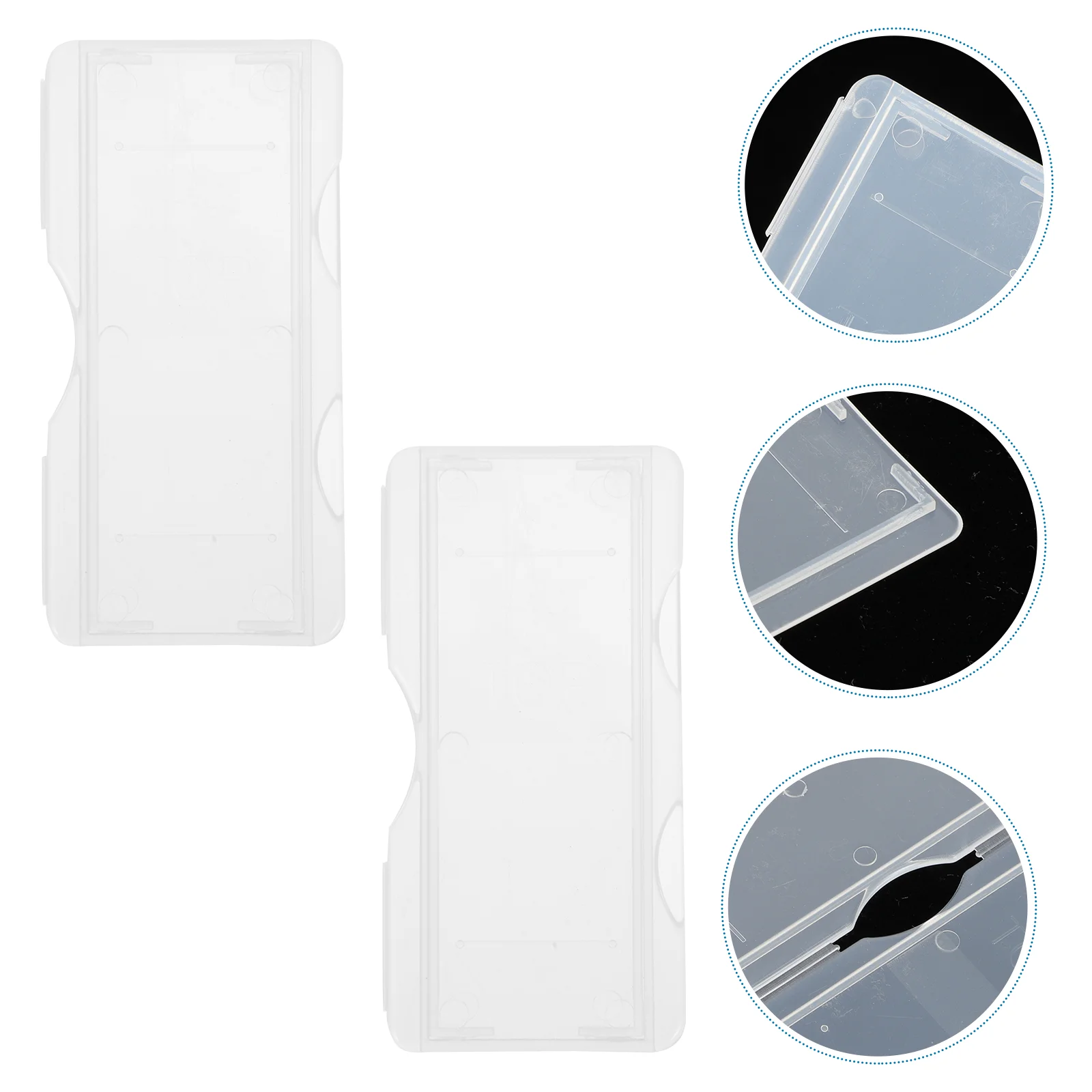 

White Microscope Slide Bag Set: 100Pcs Slide Holder Individual Slide Storage Box Lab Containers