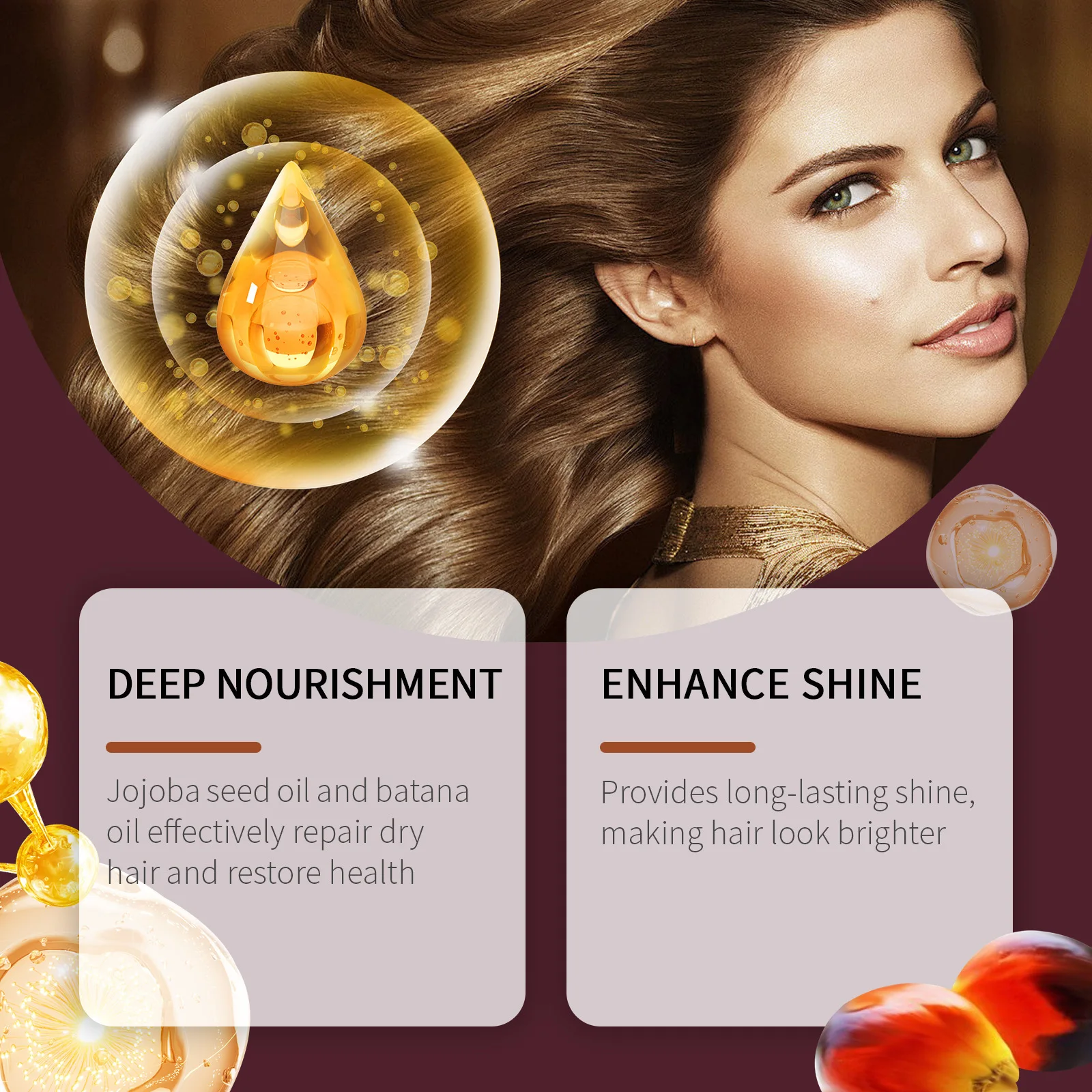 100ml Batana Oil Shampoo Anti Hair Loss Natural Batana Shampoo Deep Cleansing Moisturizing Scalp Increases Shine Hair Care 4