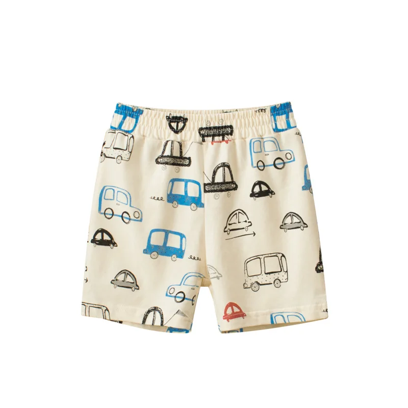 Boys Shorts Kids Capris Summer Kids Car Dinosaur Cartoon Shorts for Boy Pure Cotton Sports Casual Half Pants for Ages 1-9 Kids kids denim shorts
