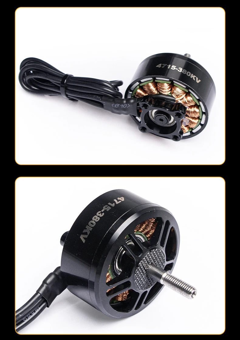 4715 500KV 브러시리스 모터(13-18인치 FPV 헤비 리프트 드론용) 대형 프로펠러 6286g 풀력 전문 쿼드콥터 6S - 12S LiPo