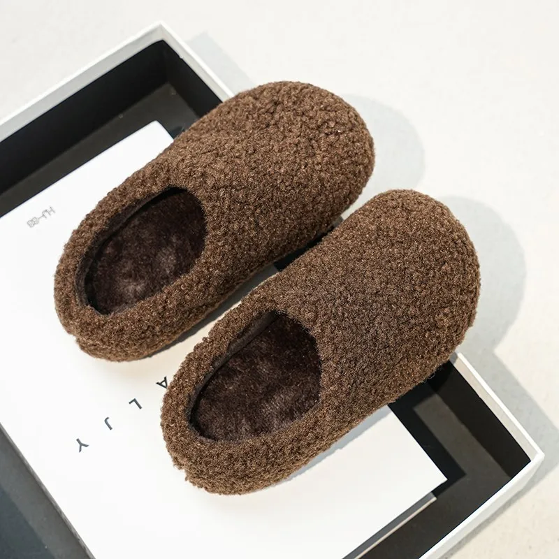 Kids Winter Slippers – Soft Sole Fluffy Cotton House Shoes for Boys & Girls