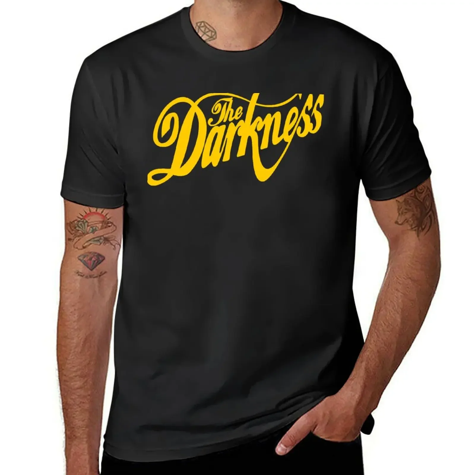 

Best seller the darkness band merchandise art T-shirt blacks aesthetic clothes plus size tops Men's t shirts