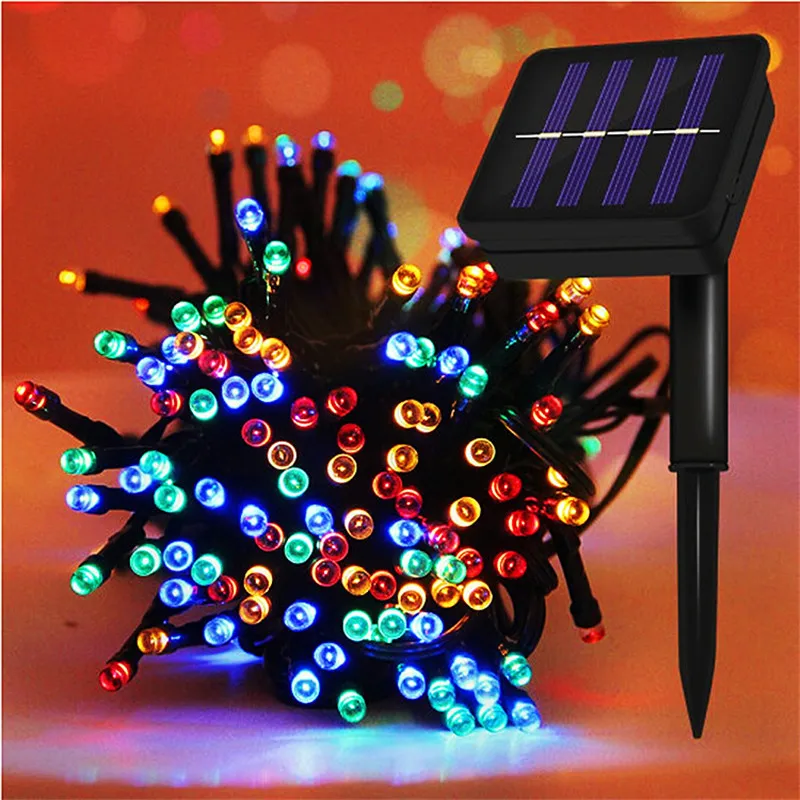 รูปสินค้า โคมไฟ LED โซลาร์เซลล์ ตกแต่งสวน 5 เมตร