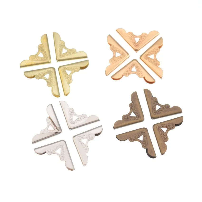Book Scrapbooking Albums Menus Folders Corner Protectors 12pcs Bronze/Silver/Bronze option More style book corner protector