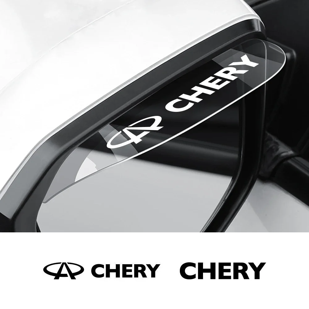2PCS Car Rearview Mirror Rain Eyebrow Visor Shield Cover Auto Accessories For Chery Tiggo 2 4 3 7 5x Kimo Qq6 s21 Qq3 Brakes s11 rearview mirror rain eyebrow rearview mirror rain guard