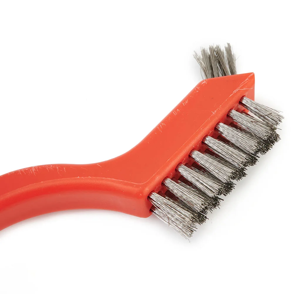 Cleaning brush wire brush stainless steel wire brush wire cleaning brush electric wire brush Stainless steel copper wire brush steel brass nylon clean polishing detail metal anti rust brush industrial cleaning brush 7 Inch