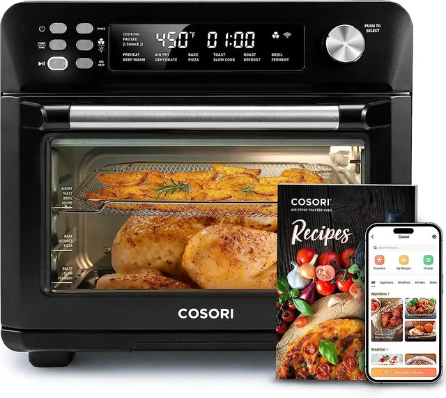 COSORI Toaster Oven Air Fryer Combo, 12-in-1, 26QT Convection Oven  Countertop, Stainless Steel with Toast Bake and Broil - AliExpress