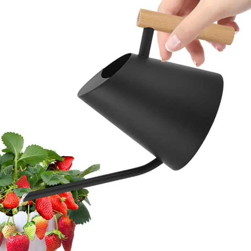 

38.04oz Long Spout Watering Can With Handle Plant Sprinkler Potted Stainless Plant Curved Mouth Watering Devices Gardening Tools