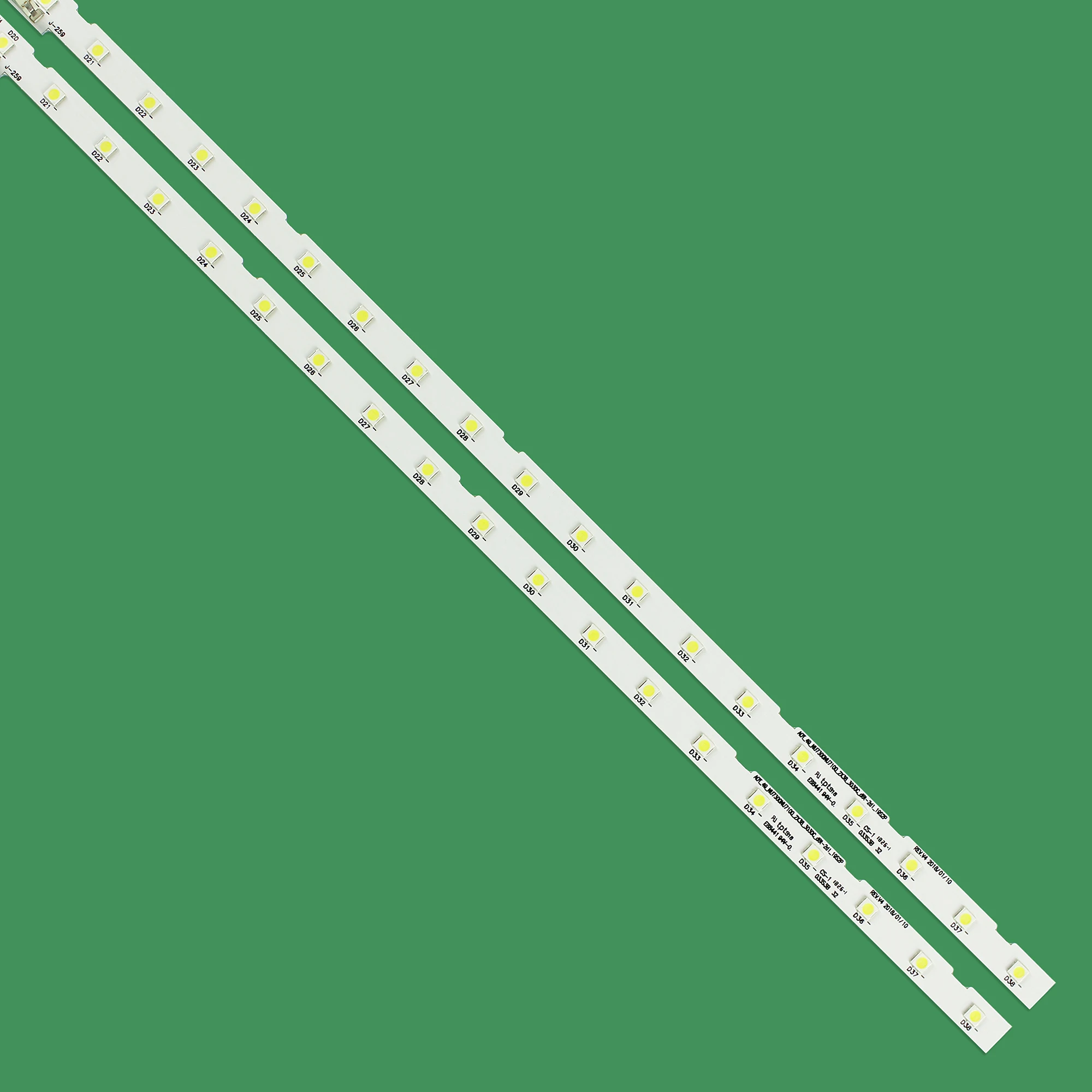 Faixa de Luz de Fundo Led para Samsung Ue49nu7171 Ue49nu7670 Ue49nu7140 Ue49nu7100 Un49nu7200 Aot_49_nu7300 Aot_49_nu7300 Novo Pcs - Imagem 2